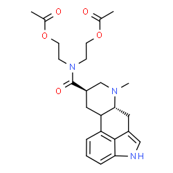 ChemSpider 2D Image | ({[(8beta,10xi)-6-Methylergolin-8-yl]carbonyl}imino)di-2,1-ethanediyl diacetate | C24H31N3O5