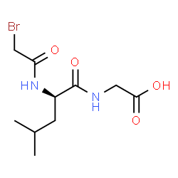 ChemSpider 2D Image | N-(Bromoacetyl)-D-leucylglycine | C10H17BrN2O4