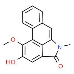 ChemSpider 2D Image | 2-Hydroxy-1-methoxy-5-methyldibenz(cd,f)indol-4(5H)-one | C17H13NO3