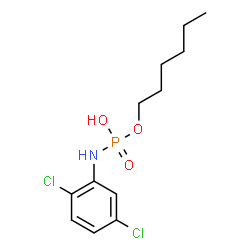 ChemSpider 2D Image | Hexyl hydrogen (2,5-dichlorophenyl)phosphoramidate | C12H18Cl2NO3P