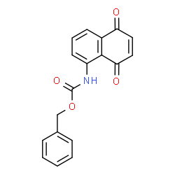 ChemSpider 2D Image | Benzyl (5,8-dioxo-5,8-dihydro-1-naphthalenyl)carbamate | C18H13NO4
