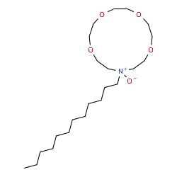 ChemSpider 2D Image | 13-Dodecyl-1,4,7,10-tetraoxa-13-azacyclopentadecane 13-oxide | C22H45NO5
