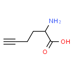 ChemSpider 2D Image | 2-Amino-5-hexynoic acid | C6H9NO2