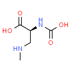 ChemSpider 2D Image | N-Carboxy-3-(methylamino)-L-alanine | C5H10N2O4