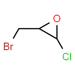 ChemSpider 2D Image | 2-(Bromomethyl)-3-chlorooxirane | C3H4BrClO