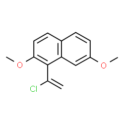 ChemSpider 2D Image | 1-(1-Chlorovinyl)-2,7-dimethoxynaphthalene | C14H13ClO2