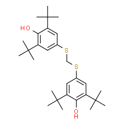 ChemSpider 2D Image | 4,4'-(methanediyldisulfanediyl)bis(2,6-di-tert-butylphenol) | C29H44O2S2