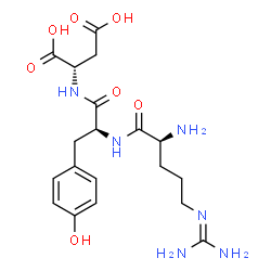ChemSpider 2D Image | N~5~-(Diaminomethylene)-L-ornithyl-L-tyrosyl-L-aspartic acid | C19H28N6O7
