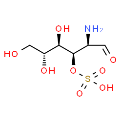 ChemSpider 2D Image | D-GLUCOSAMINE-3-O-SULPHATE | C6H13NO8S