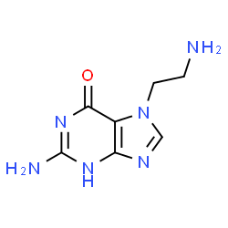 ChemSpider 2D Image | 2-Amino-7-(2-aminoethyl)-1H-purin-6(7H)-one | C7H10N6O