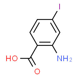 ChemSpider 2D Image | 2-Amino-4-iodobenzoic acid | C7H6INO2