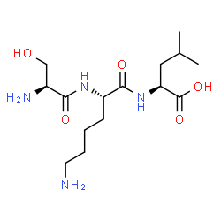 ChemSpider 2D Image | L-Seryl-L-lysyl-L-leucine | C15H30N4O5