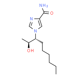ChemSpider 2D Image | 1-[(2S,3R)-2-Hydroxy-3-nonanyl]-1H-imidazole-4-carboxamide | C13H23N3O2