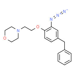 ChemSpider 2D Image | 4-[2-(2-Azido-4-benzylphenoxy)ethyl]morpholine | C19H22N4O2