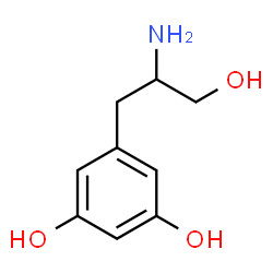 ChemSpider 2D Image | 2-Amino-3-(3,5-dihydroxyphenyl)-1-propanol | C9H13NO3
