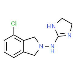 ChemSpider 2D Image | 4-Chloro-N-(4,5-dihydro-1H-imidazol-2-yl)-1,3-dihydro-2H-isoindol-2-amine | C11H13ClN4