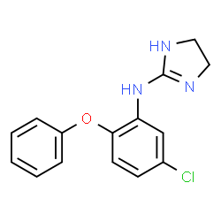 ChemSpider 2D Image | N-(5-Chloro-2-phenoxyphenyl)-4,5-dihydro-1H-imidazol-2-amine | C15H14ClN3O