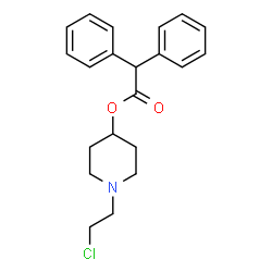 ChemSpider 2D Image | 4-Diphenylacetoxy-1-(2-chloroethyl)piperidine | C21H24ClNO2