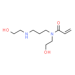 ChemSpider 2D Image | N-(2-Hydroxyethyl)-N-{3-[(2-hydroxyethyl)amino]propyl}acrylamide | C10H20N2O3