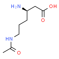 ChemSpider 2D Image | (3R)-6-Acetamido-3-aminohexanoic acid | C8H16N2O3