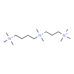 ChemSpider 2D Image | N,N,N,N',N'-Pentamethyl-N'-[3-(trimethylammonio)propyl]-1,4-butanediaminium | C15H38N3