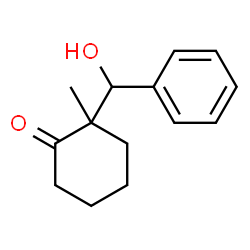 ChemSpider 2D Image | 2-[Hydroxy(phenyl)methyl]-2-methylcyclohexanone | C14H18O2