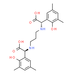 ChemSpider 2D Image | (2S,2'S)-2,2'-(1,3-Propanediyldiimino)bis[(2-hydroxy-3,5-dimethylphenyl)acetic acid] | C23H30N2O6