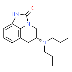 ChemSpider 2D Image | (5R)-5-(Dipropylamino)-5,6-dihydro-4H-imidazo[4,5,1-ij]quinolin-2(1H)-one | C16H23N3O