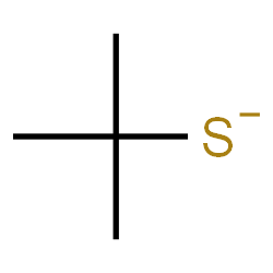 ChemSpider 2D Image | 2-Methyl-2-propanethiolate | C4H9S
