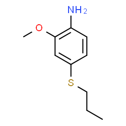 ChemSpider 2D Image | 2-Methoxy-4-(propylsulfanyl)aniline | C10H15NOS