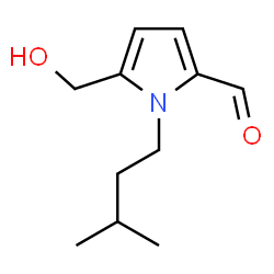 ChemSpider 2D Image | 1-Isopentyl-2-formyl-5-hydroxymethylpyrrole | C11H17NO2