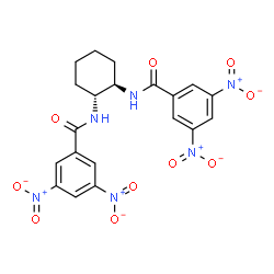 ChemSpider 2D Image | N,N'-(1R,2R)-1,2-Cyclohexanediylbis(3,5-dinitrobenzamide) | C20H18N6O10