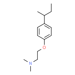 ChemSpider 2D Image | 2-(4-sec-Butylphenoxy)-N,N-dimethylethanamine | C14H23NO