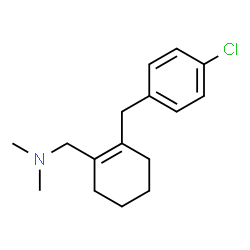 ChemSpider 2D Image | 1-[2-(4-Chlorobenzyl)-1-cyclohexen-1-yl]-N,N-dimethylmethanamine | C16H22ClN
