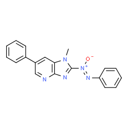 ChemSpider 2D Image | 1-Methyl-6-phenyl-2-[(Z)-phenyl-NNO-azoxy]-1H-imidazo[4,5-b]pyridine | C19H15N5O
