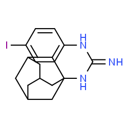 ChemSpider 2D Image | 1-Adamantan-1-yl-3-(4-iodophenyl)guanidine | C17H22IN3