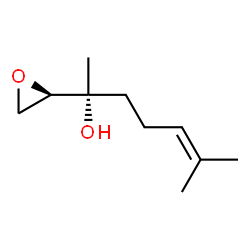 ChemSpider 2D Image | (2R)-6-Methyl-2-[(2R)-2-oxiranyl]-5-hepten-2-ol | C10H18O2