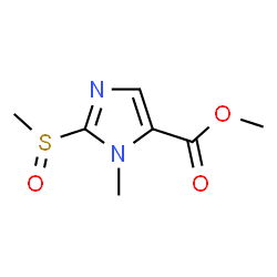 ChemSpider 2D Image | Methyl 1-methyl-2-(methylsulfinyl)-1H-imidazole-5-carboxylate | C7H10N2O3S