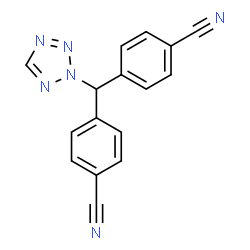 ChemSpider 2D Image | 4,4'-(2H-Tetrazol-2-ylmethylene)dibenzonitrile | C16H10N6