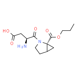 ChemSpider 2D Image | (3S)-3-Amino-4-oxo-4-[(1S)-1-(propoxycarbonyl)-2-azabicyclo[3.1.0]hex-2-yl]butanoic acid | C13H20N2O5