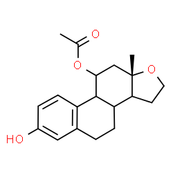 ChemSpider 2D Image | (11aS)-7-Hydroxy-11a-methyl-2,3,3a,3b,4,5,9b,10,11,11a-decahydrophenanthro[2,1-b]furan-10-yl acetate | C19H24O4
