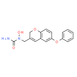 ChemSpider 2D Image | 1-Hydroxy-1-[(6-phenoxy-2H-chromen-3-yl)methyl]urea | C17H16N2O4
