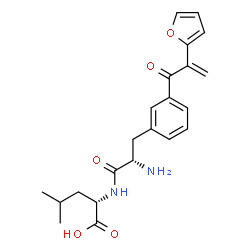 ChemSpider 2D Image | 3-[2-(2-Furyl)acryloyl]-L-phenylalanyl-L-leucine | C22H26N2O5