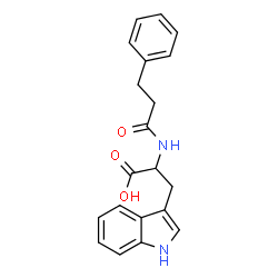ChemSpider 2D Image | N-(3-Phenylpropanoyl)tryptophan | C20H20N2O3