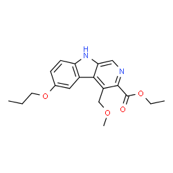 ChemSpider 2D Image | Ethyl 4-(methoxymethyl)-6-propoxy-9H-beta-carboline-3-carboxylate | C19H22N2O4