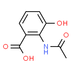 ChemSpider 2D Image | 2-Acetamido-3-hydroxybenzoic acid | C9H9NO4