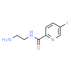 ChemSpider 2D Image | N-(2-Aminoethyl)-5-iodo-2-pyridinecarboxamide | C8H10IN3O