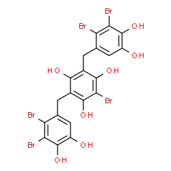 ChemSpider 2D Image | vidalol B | C20H13Br5O7