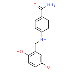 ChemSpider 2D Image | 4-[(2,5-Dihydroxybenzyl)amino]benzamide | C14H14N2O3