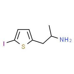 ChemSpider 2D Image | 1-(5-Iodo-2-thienyl)-2-propanamine | C7H10INS